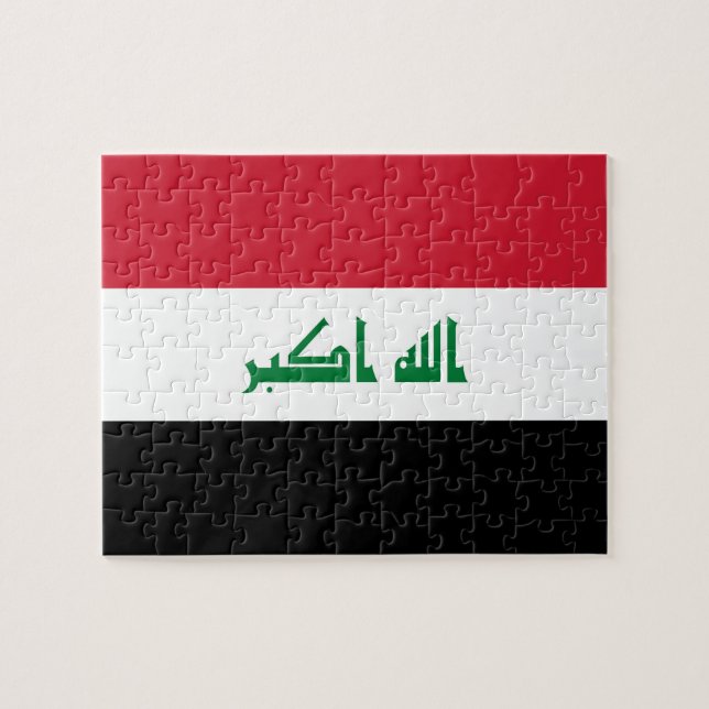Irak-Flagge Puzzle (Horizontal)
