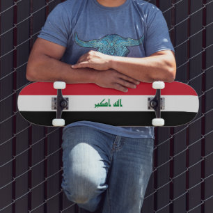 Irak-Flagge Skateboard