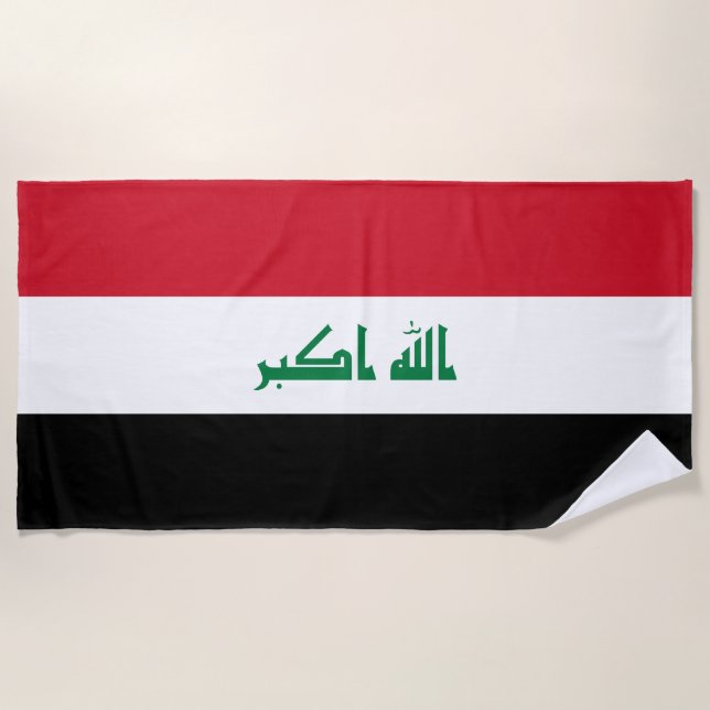 Irak-Flagge Strandtuch (Vorderseite)