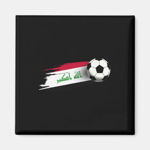 Irak-Flagge Top-Irakische Fußballflagge Irak-  Magnet