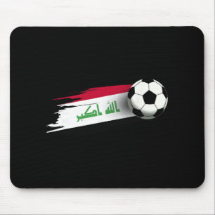 Irak-Flagge Top irakische Fußballflagge irakisch Mousepad