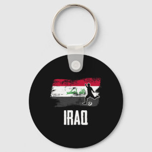 Irak Flagge Trikot Irakische Fußballmannschaft Ira Schlüsselanhänger