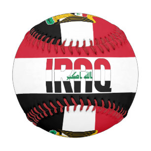 Irak-Flagge und -Wappen Patriotisch Baseball