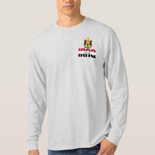 Irak-Flagge und -Wappen Patriotisch T-Shirt