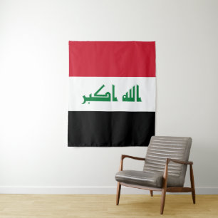 Irak-Flagge Wandteppich