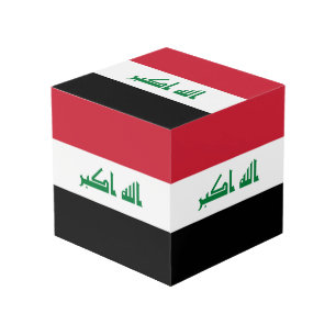 Irak-Flagge Würfel