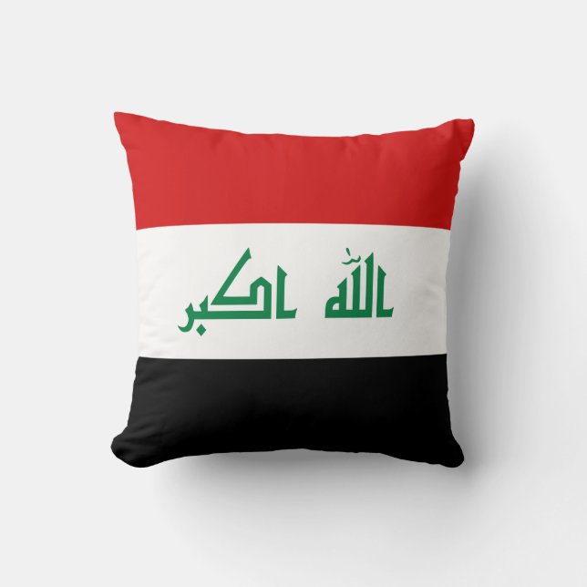 Irak-Flagge x Flaggenkissen Kissen (Vorderseite)