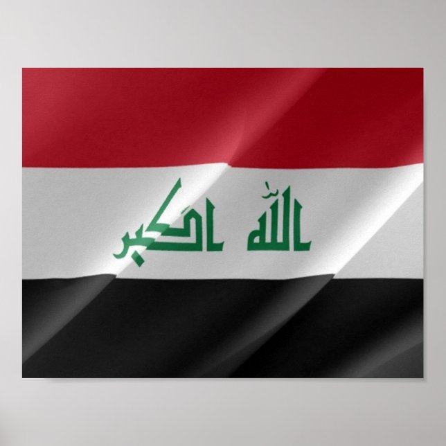 Irak - Flaggenschwellen - Poster (Vorne)