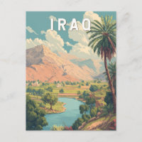 Irak Illustration Reise Kunst Vintage
