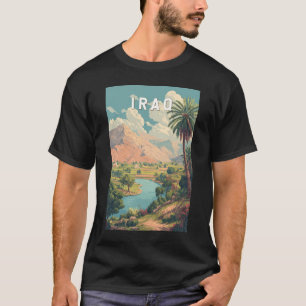 Irak Illustration Reise Kunst Vintage T-Shirt
