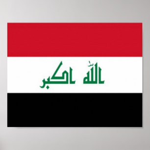 Irak - irakische Flagge - Poster