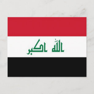 Irak - irakische Flagge - Postkarte