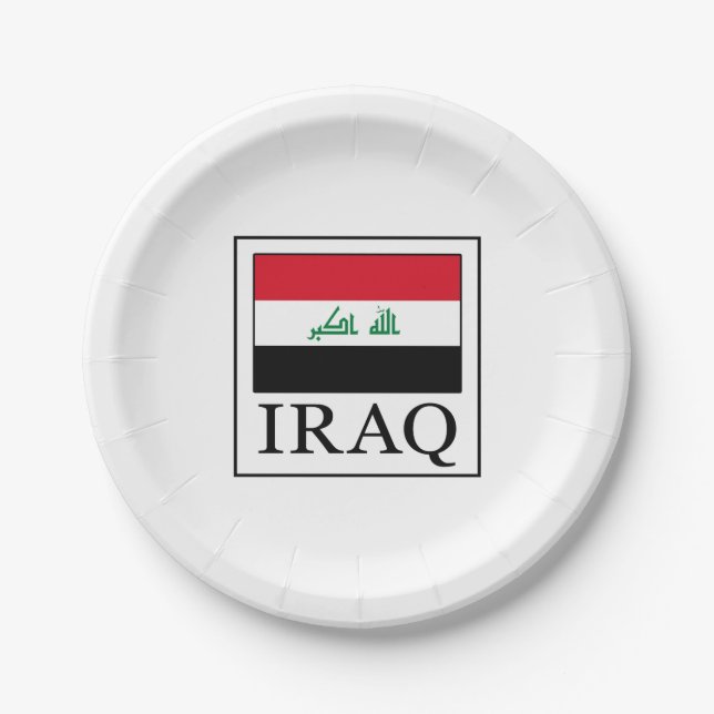 Irak Pappteller (Vorderseite)