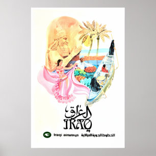 Irak Poster Irakische Kunst Reise Druck (XR3990)a