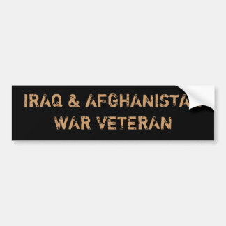 IRAK- U. AFGHANISTAN-KRIEGSVETERANEN AUTOAUFKLEBER