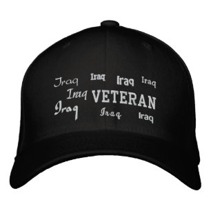 Irak Veteran - bestickter Hut