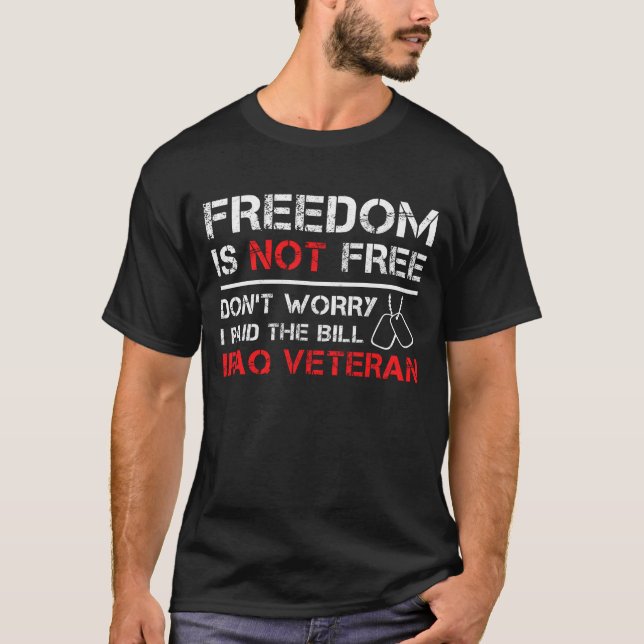 Irak Veteran OIF OEF US Militärische irakische Fre T-Shirt (Vorderseite)