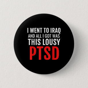 Irak Veteran Shirt Ptsd Dark Spaß War Army Säuglin Button