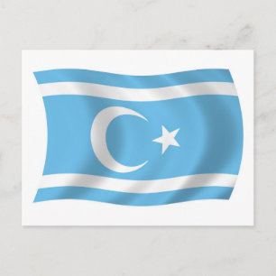 Irakisch-Türkmenische Flagge Postkarte