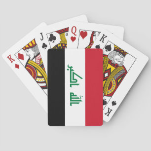 (Irakische) Flagge des Iraks Spielkarten