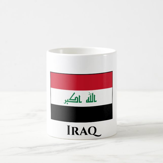 irakische Flagge Kaffeetasse (Mittel)