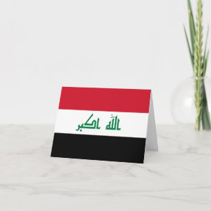 irakische Flagge Karte
