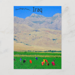 irakische kurdische Dorfbewohner im Irak Postkarte