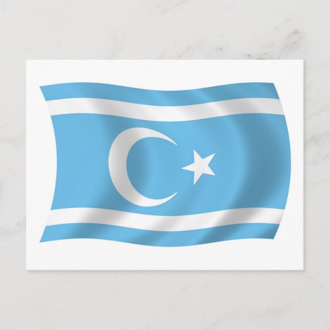 Irakische Turkmensche Flagge Postkarte (Vorderseite)