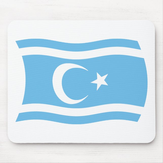 Irakische Turkmensche Flaggenmousepad Mousepad (Vorne)