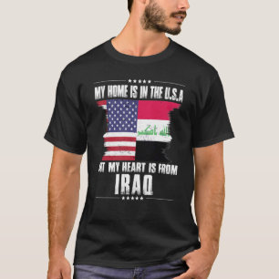 Irakischer Amerikaner Patriot Grown Proud Zuhause T-Shirt