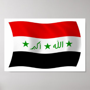 irakisches Flaggenposter Poster