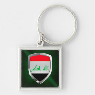 Irakmetallisches Emblem Schlüsselanhänger