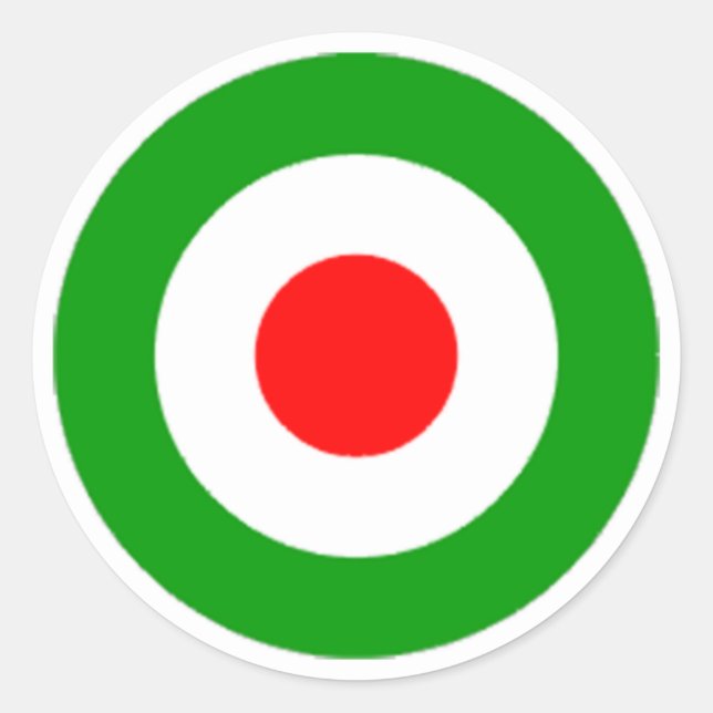 Iran Air Force Roundel Runder Aufkleber (Vorderseite)