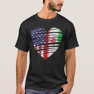 Iran American Groart Heart USA Patriot Heritage Mo T-Shirt