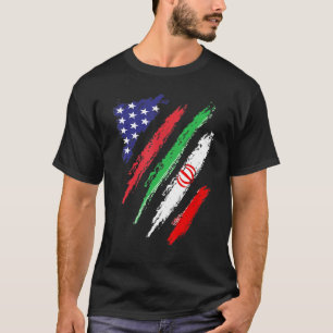 Iran American Ground Flag USA Patriot Heritage Mon T-Shirt