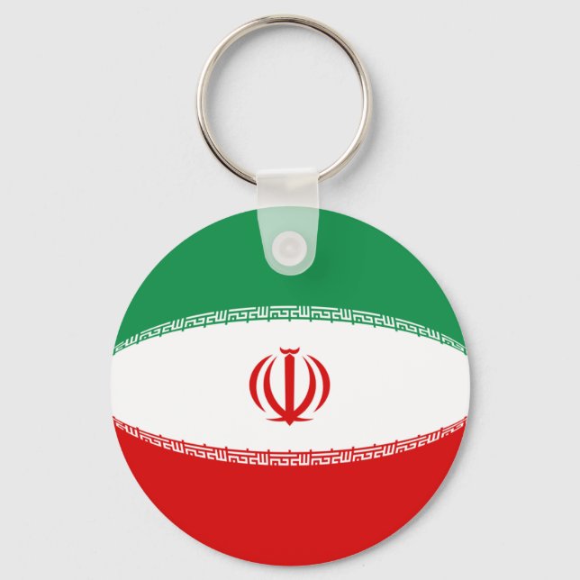 Iran Fisheye Flag Schlüsselanhänger (Vorderseite)