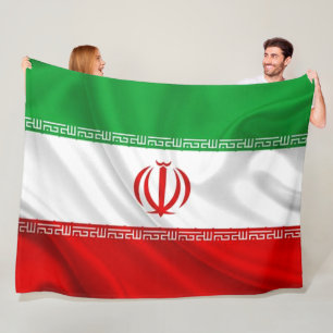 IRAN FLAG FLEECEDECKE