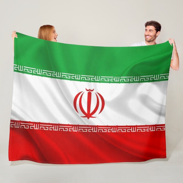 IRAN FLAG FLEECEDECKE (Beispiel)