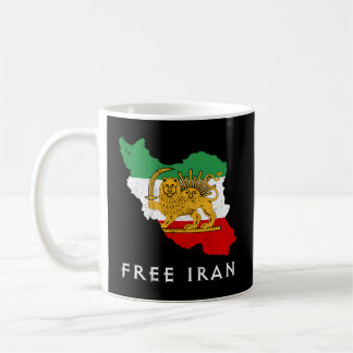 Iran Flag Karte Lion Sun Schwert frei Iran Unterst Kaffeetasse