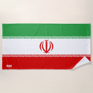 Iran Flag Splendid Patriotic Strandtuch