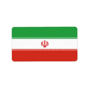 Iran-Flagge Adressaufkleber
