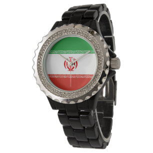 Iran-Flagge Armbanduhr
