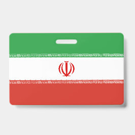 Iran-Flagge Ausweis