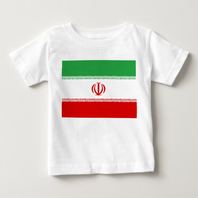 Iran-Flagge Baby T-shirt (Vorderseite)