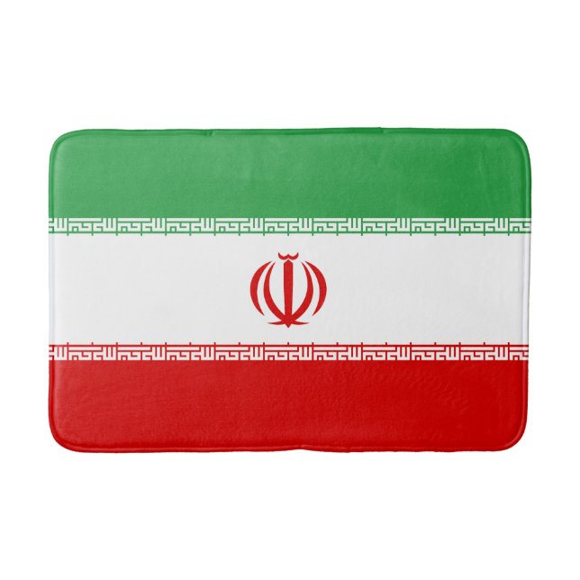 Iran-Flagge Badematte (Vorderseite)