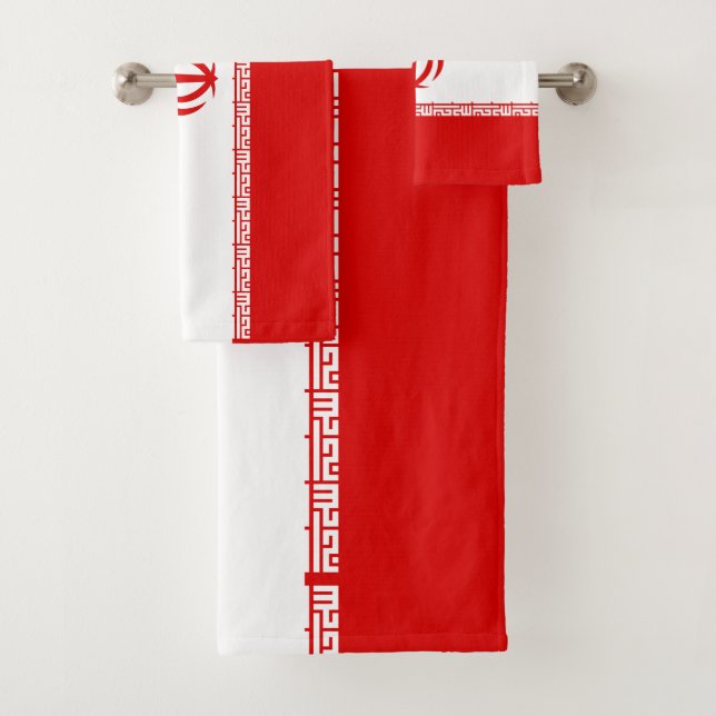 Iran-Flagge Badhandtuch Set (Insitu)