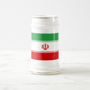 Iran-Flagge Bierglas