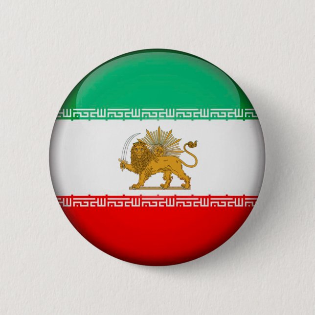 Iran-Flagge Button (Vorderseite)