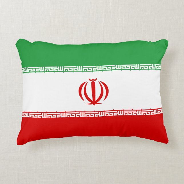 Iran-Flagge Dekokissen (Vorderseite)