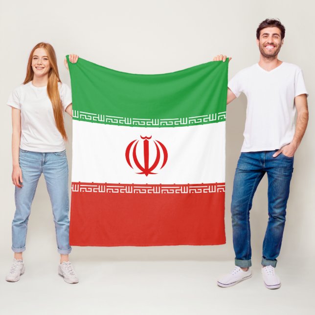 Iran-Flagge Fleecedecke (Beispiel)